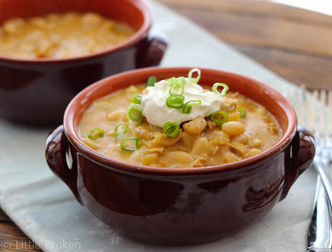 White Chicken Chili with Apples