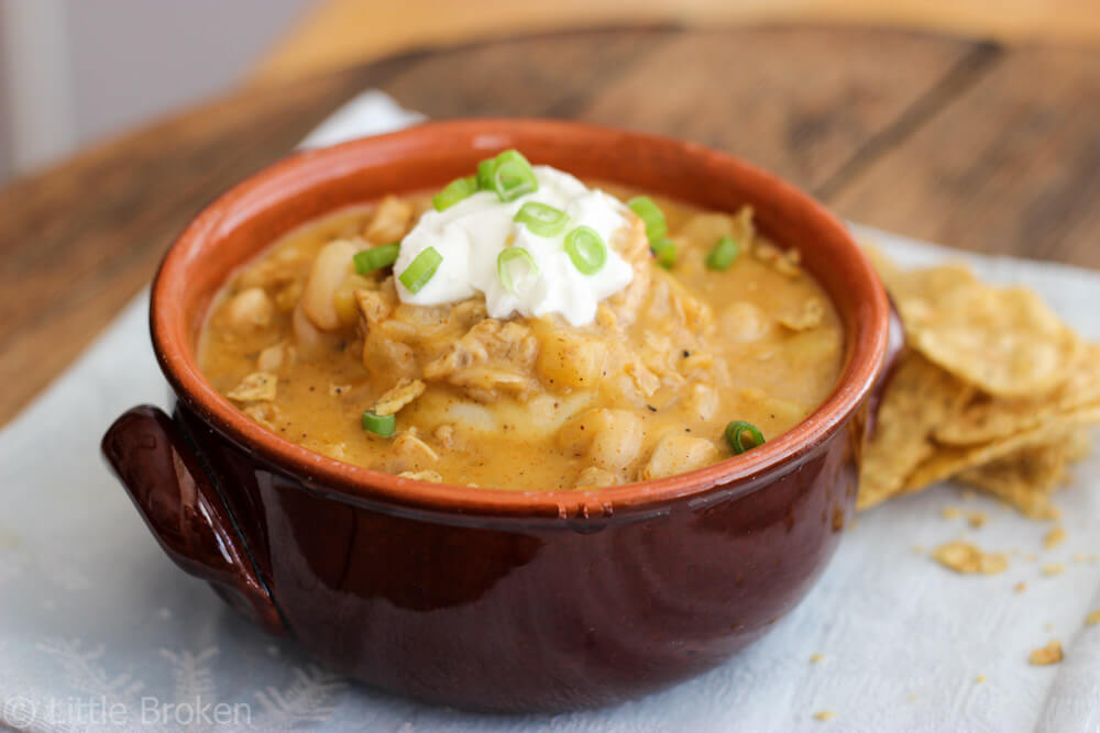 White Chicken Chili with Apples