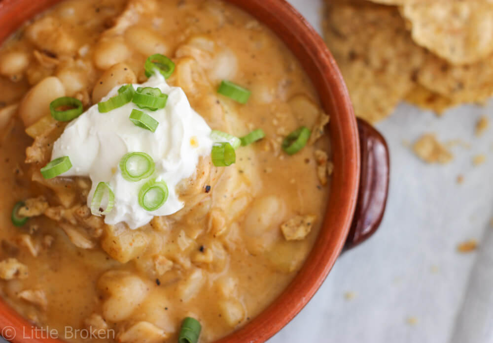 White Chicken Chili with Apples