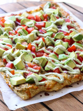 Skinny Avocado Pizza