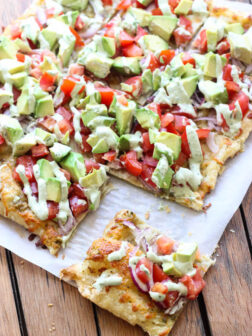 Skinny Avocado Pizza