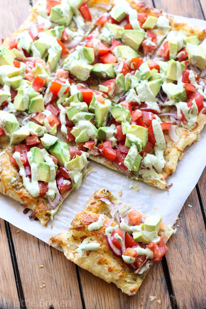 avocado pizza