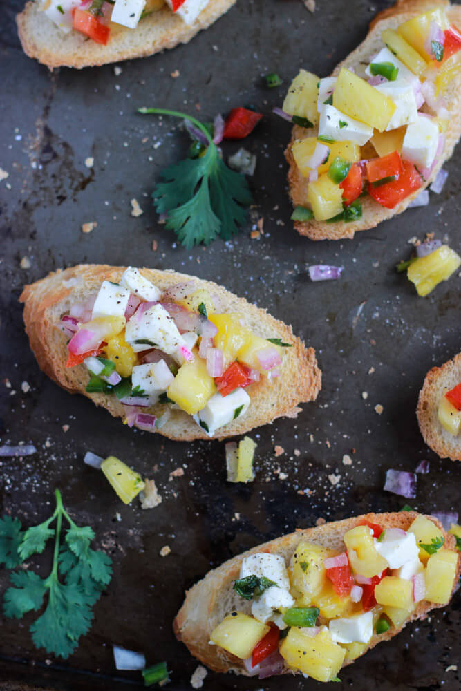 Pineapple Bruschetta Little Broken