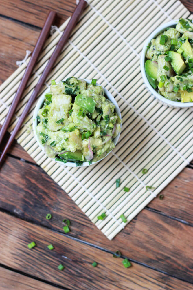 ina garten's fresh tuna salad in a bowl.