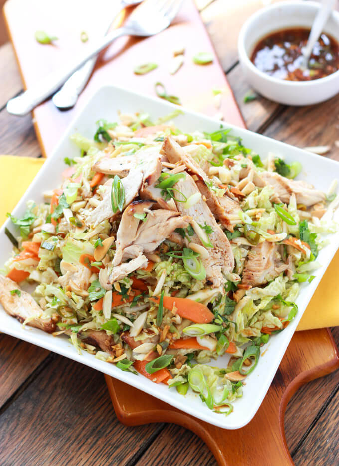 Ginger Sesame Chicken Salad - Little Broken