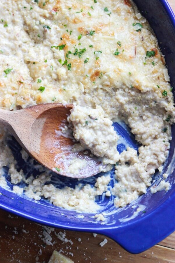 Chicken Alfredo Quinoa Bake Little Broken