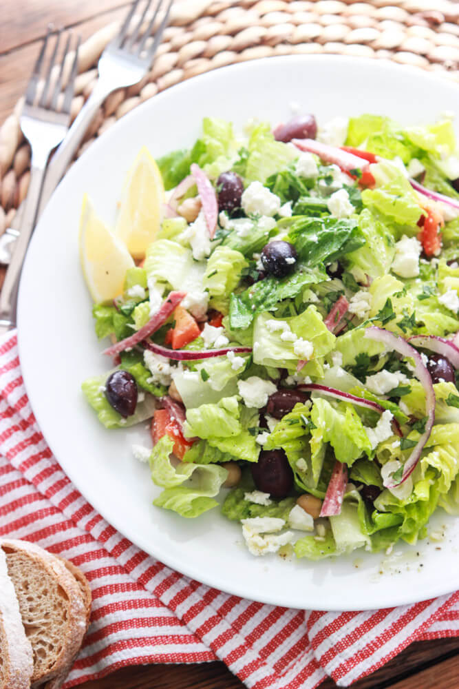 italian salad with feta