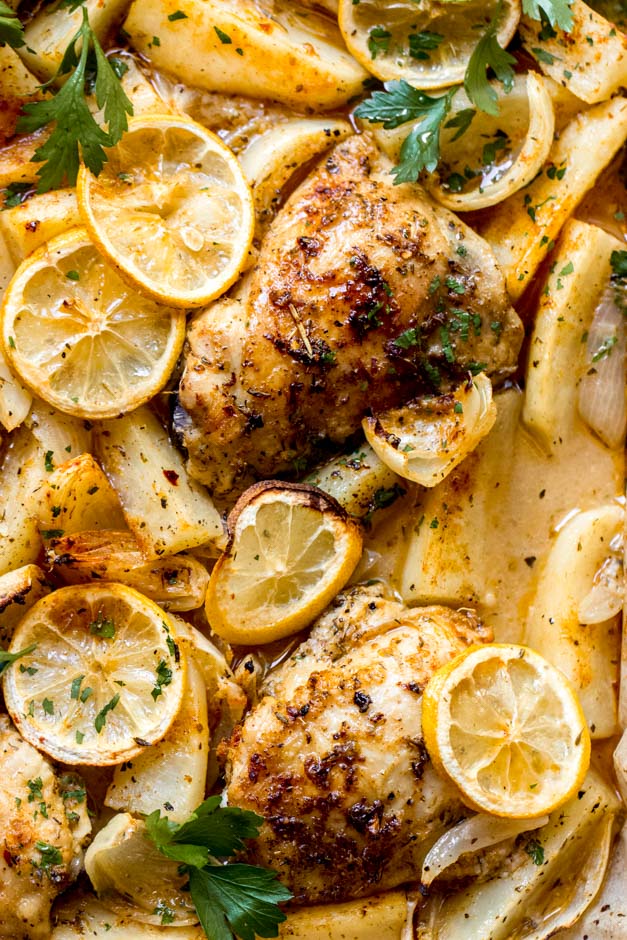 roasted chicken and potatoes recipe