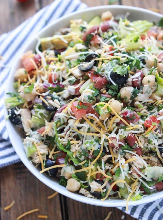 Mexican Chopped Tuna Salad with Creamy Cilantro Dressing Little Broken