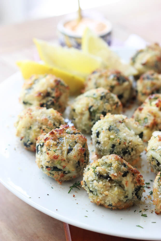 Crispy Baked Crab Bites with Spicy Aioli Little Broken