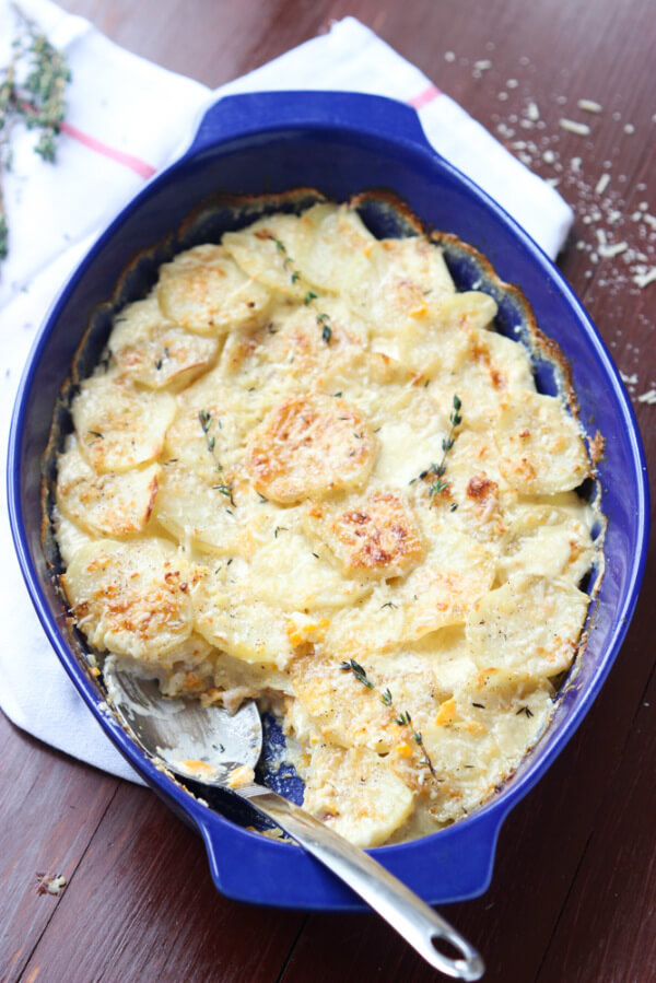 Thanksgiving Countdown TwoPotato Scalloped Gratin Little Broken