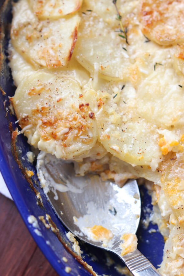 Thanksgiving Countdown TwoPotato Scalloped Gratin Little Broken