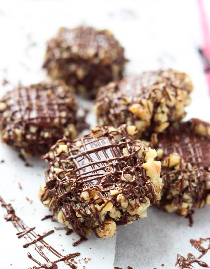 chocolate thumbprint cookies