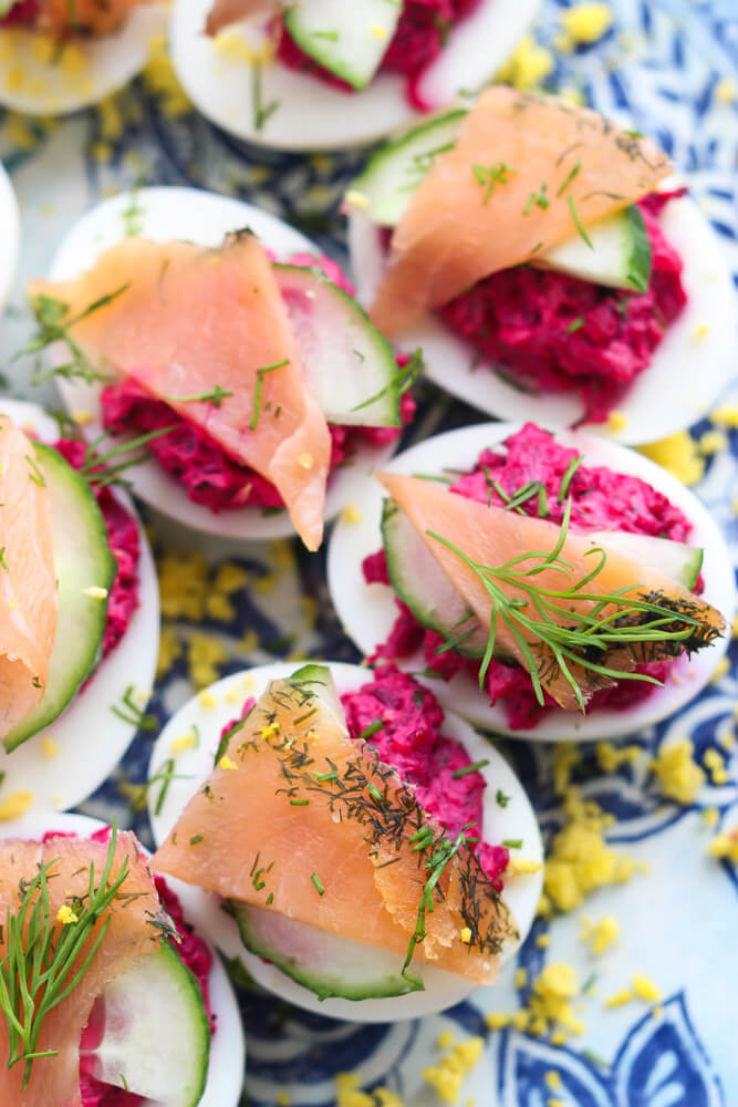 smoked salmon deviled eggs