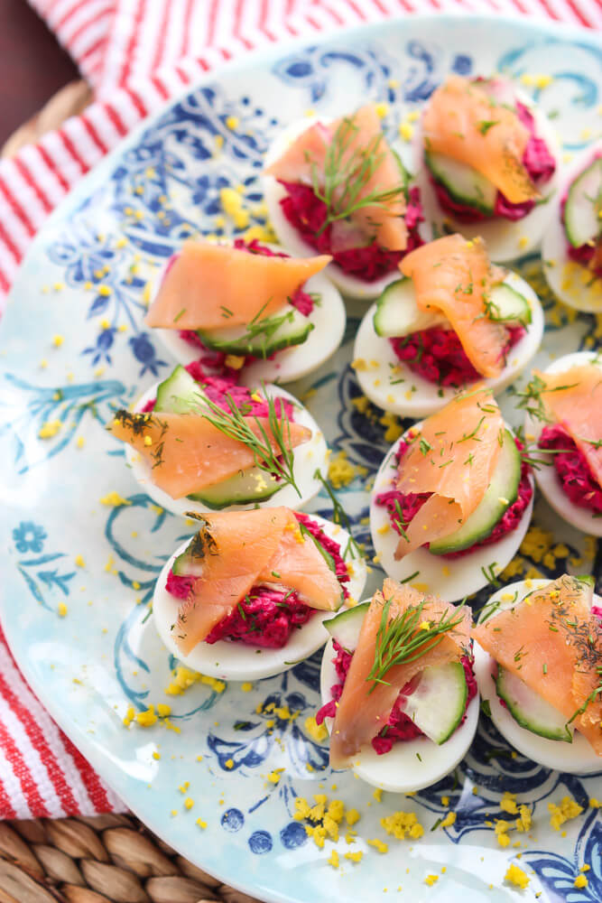 deviled eggs with smoked salmon