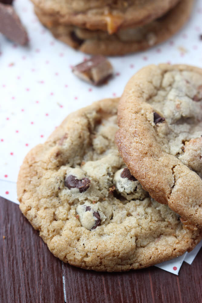 Day 5 of 12 Days of Cookies ToffeeCaramel Chocolate Cookies Little
