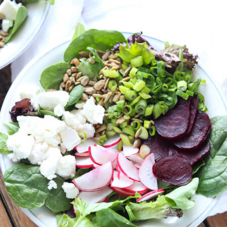 Healthy and quick side salad with clean and simple ingredients | littlebroken.com @littlebroken