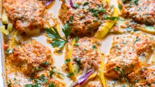 Cod In Creamy Red Roasted Pepper Sauce Little Broken