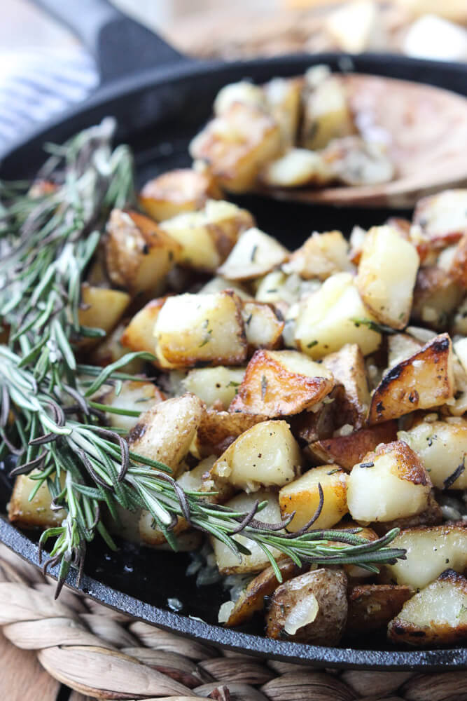 Rosemary Garlic Potatoes Little Broken