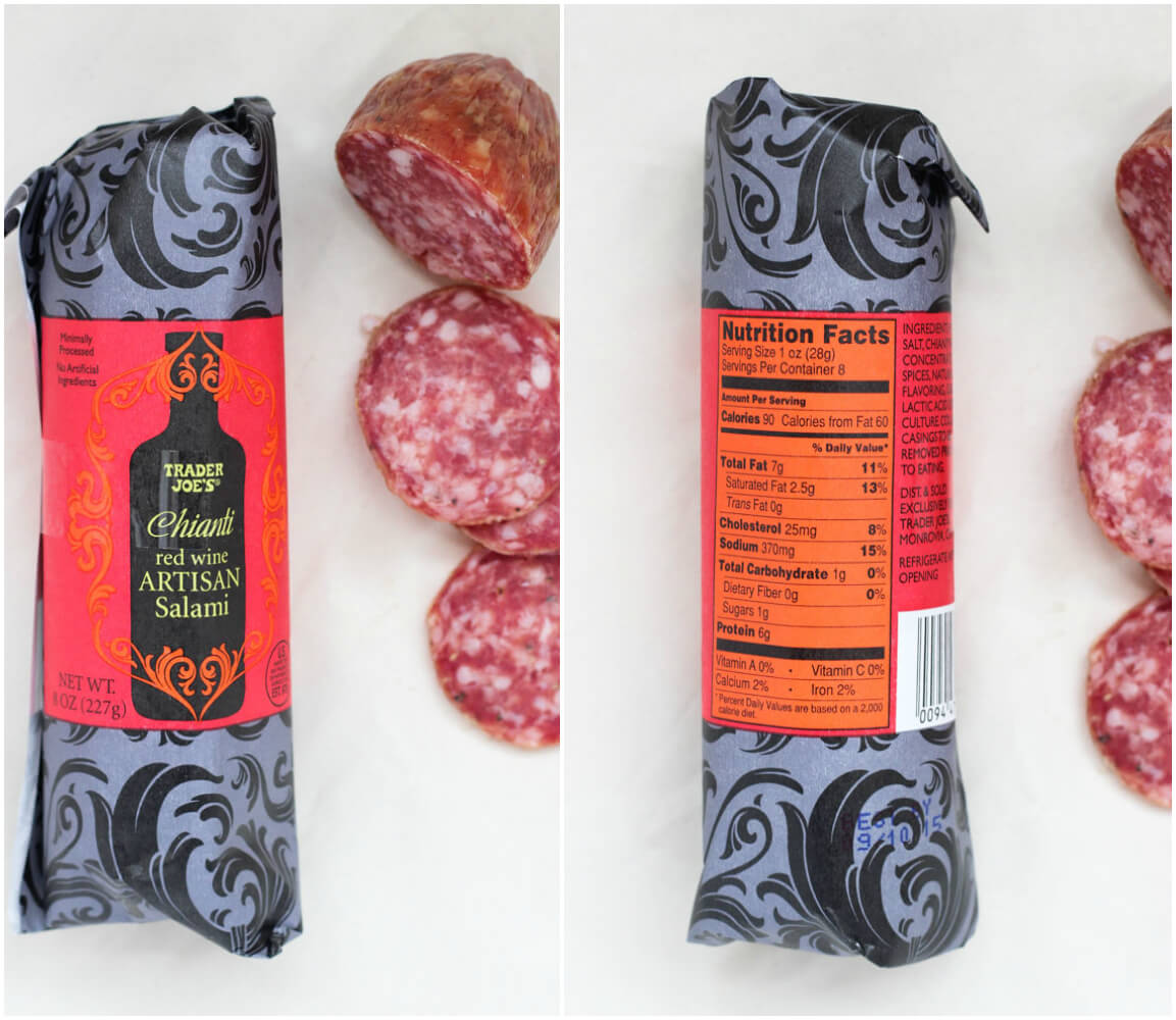 BEST products to buy at Trader Joe's - Chianti Red Wine Artisan Salami | littlebroken.com @littlebroken