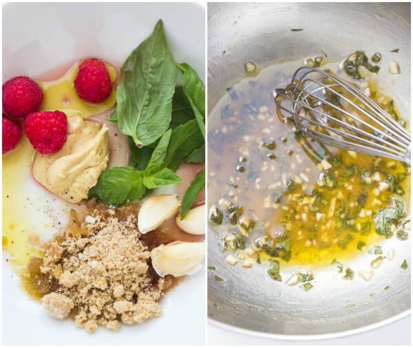 Raspberry Basil Garlic Vinaigrette Little Broken