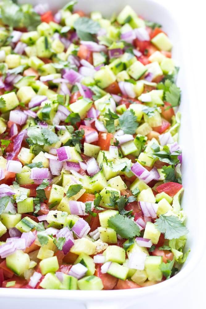 Veggie Loaded 7Layer Dip Little Broken