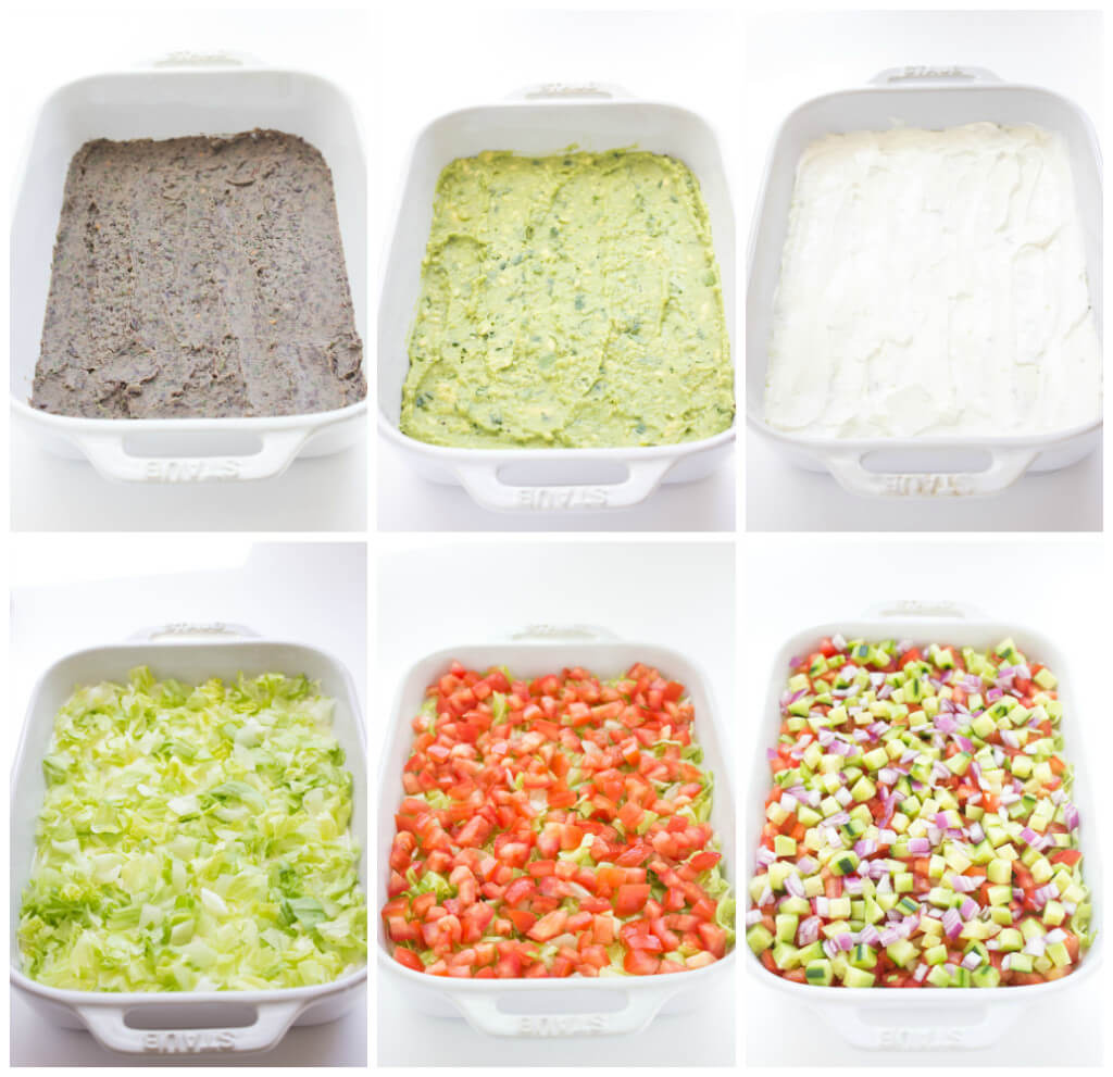 Veggie Loaded 7Layer Dip Little Broken