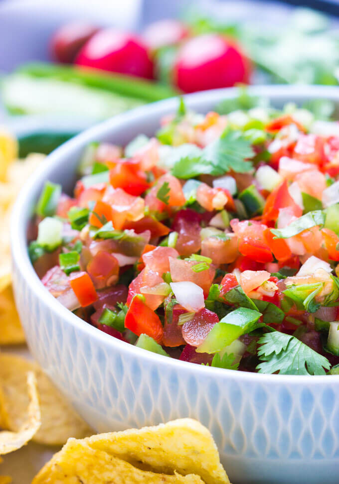 The Best Homemade Fresh Tomato Salsa Little Broken