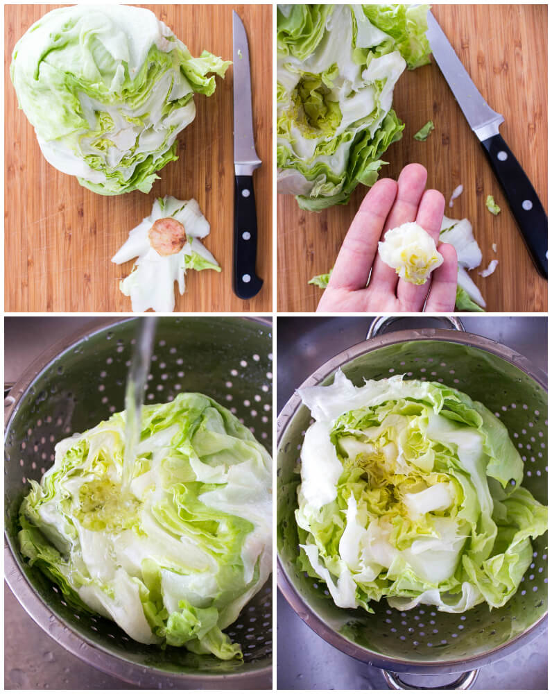 iceberg lettuce leaves