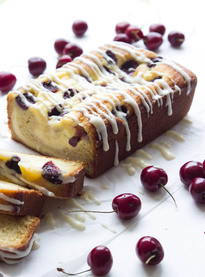 coffee cake with cream cheese glaze