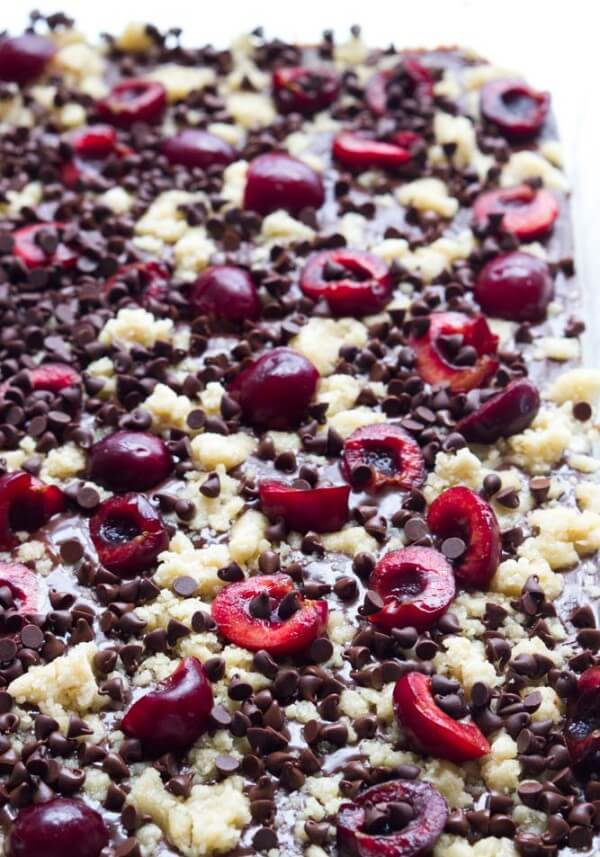 Cherry and Chocolate Fudge Bars Little Broken