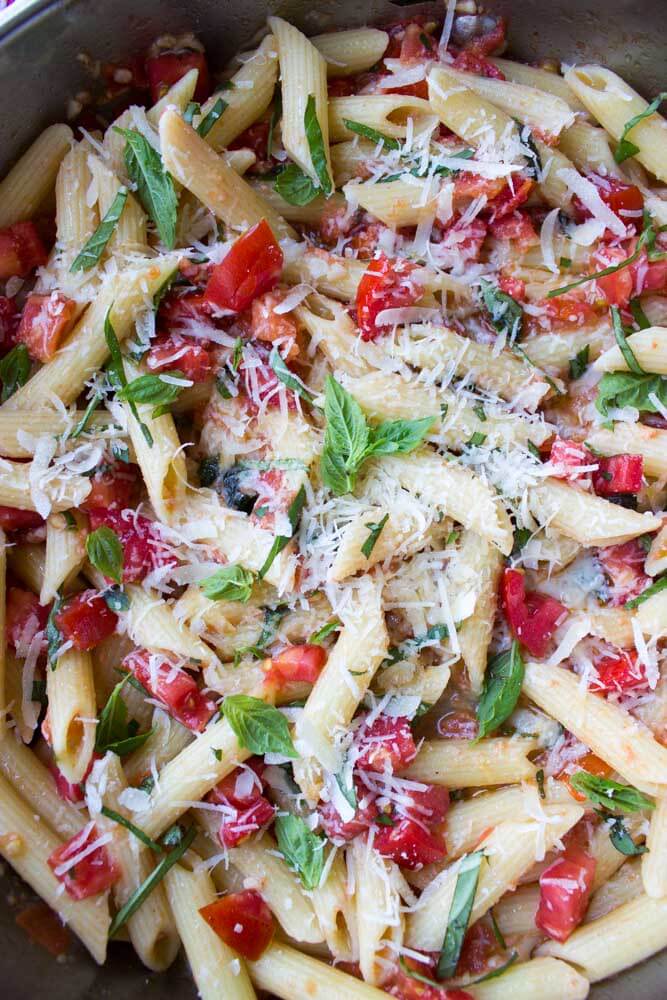 Easy And Quick Margherita Pasta Little Broken