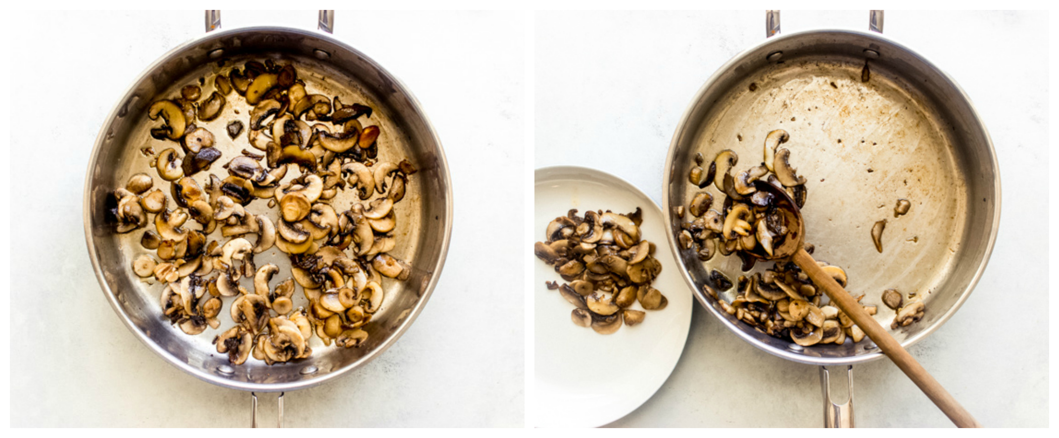 sauteed mushroom in skillet