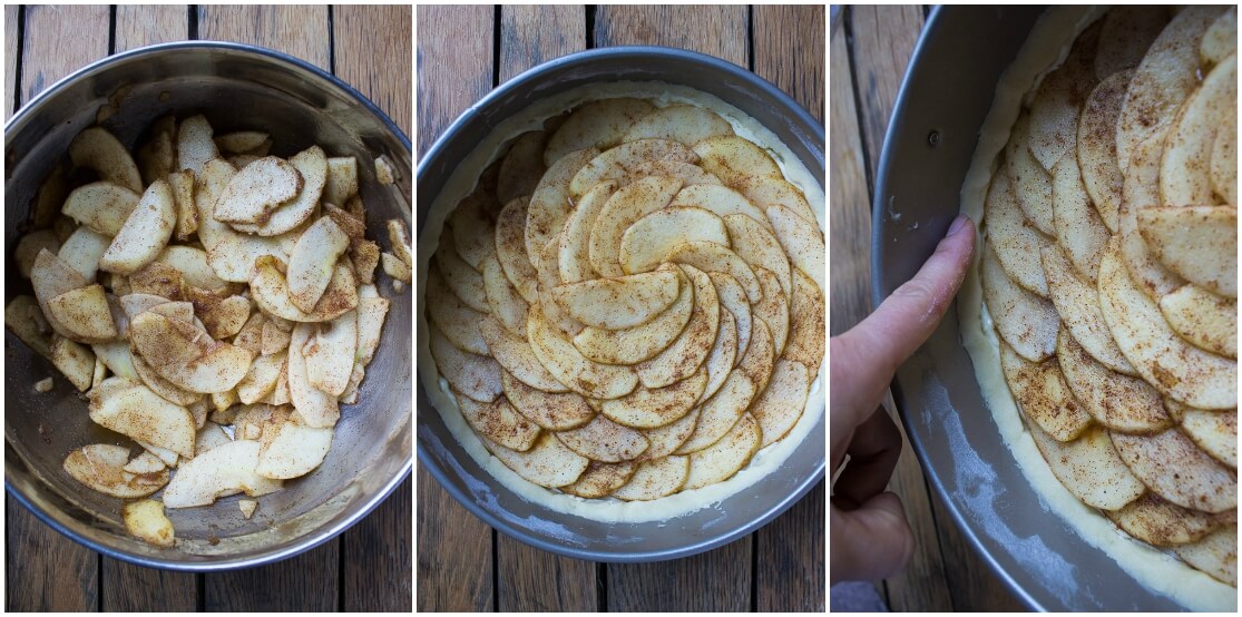 cinnamon apples for apple tart