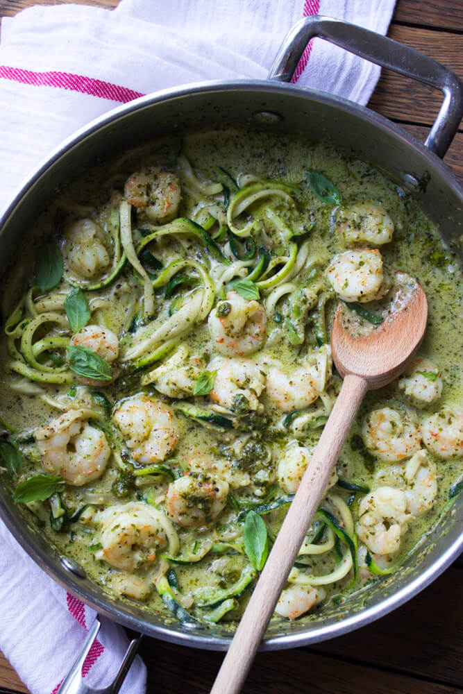 creamy zucchini noodles pasta