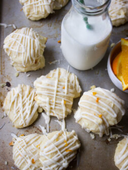 Orange Ricotta Cookies with Maple Glaze - cake like cookies with creamy ricotta and hint of orange. Drizzled with luscious maple glaze | littlebroken.com @littlebroken