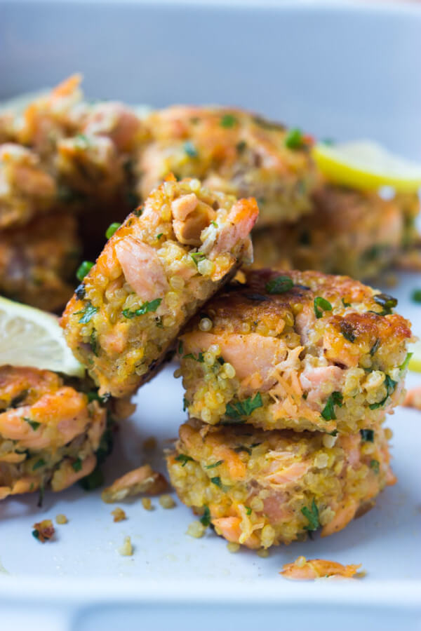 Salmon Quinoa Cakes Little Broken