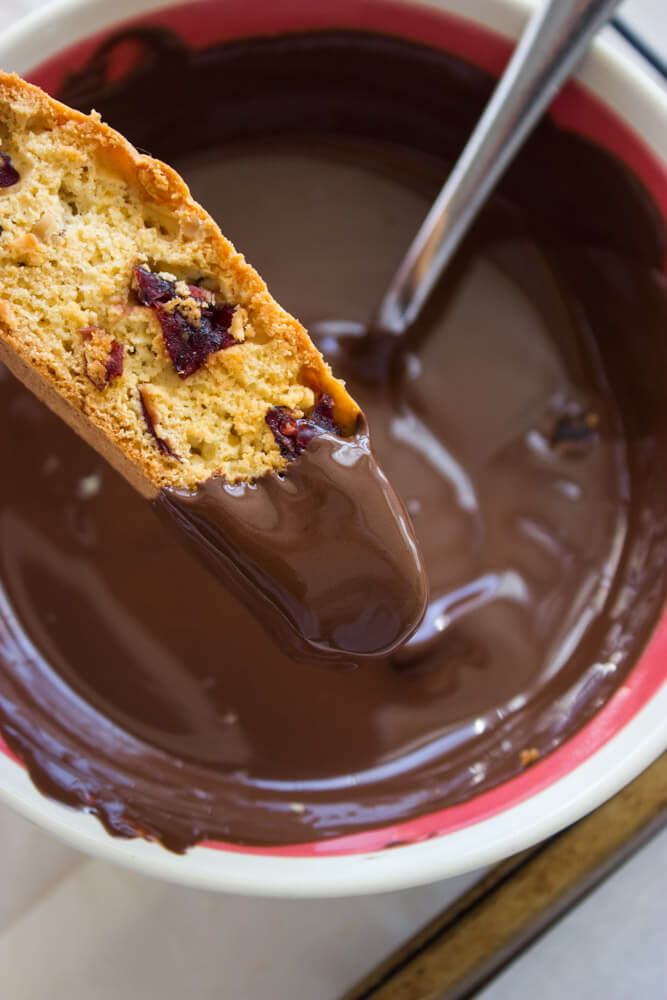 dark chocolate biscotti