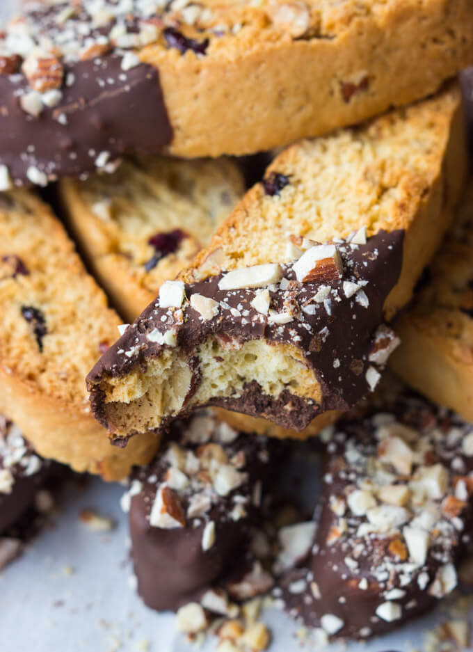 almond chocolate biscotti