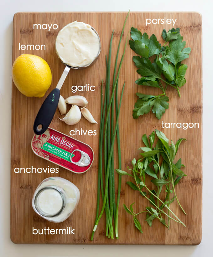 ingredients for goddess dressing