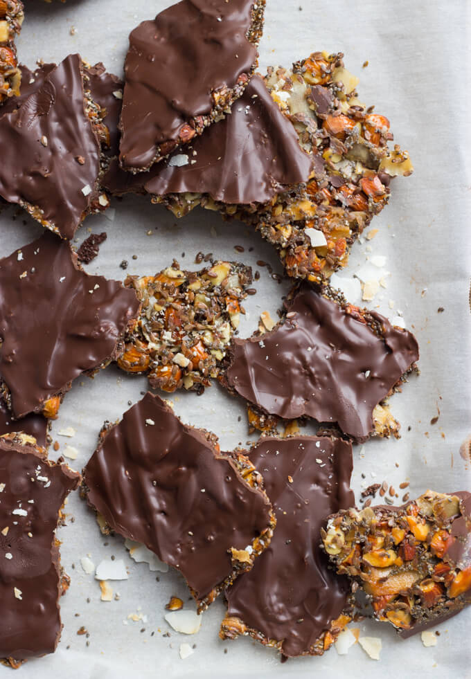 chocolate almond bark