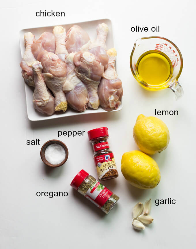 Grilled Greek Lemon Chicken Drumsticks - perfect chicken dish to add to weeknight dinner! | littlebroken.com @littlebroken