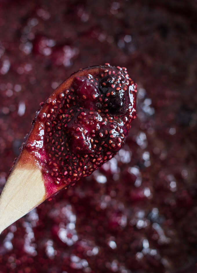 NoCan StrawberryBlueberry Honey Jam with Chia Seeds Little Broken