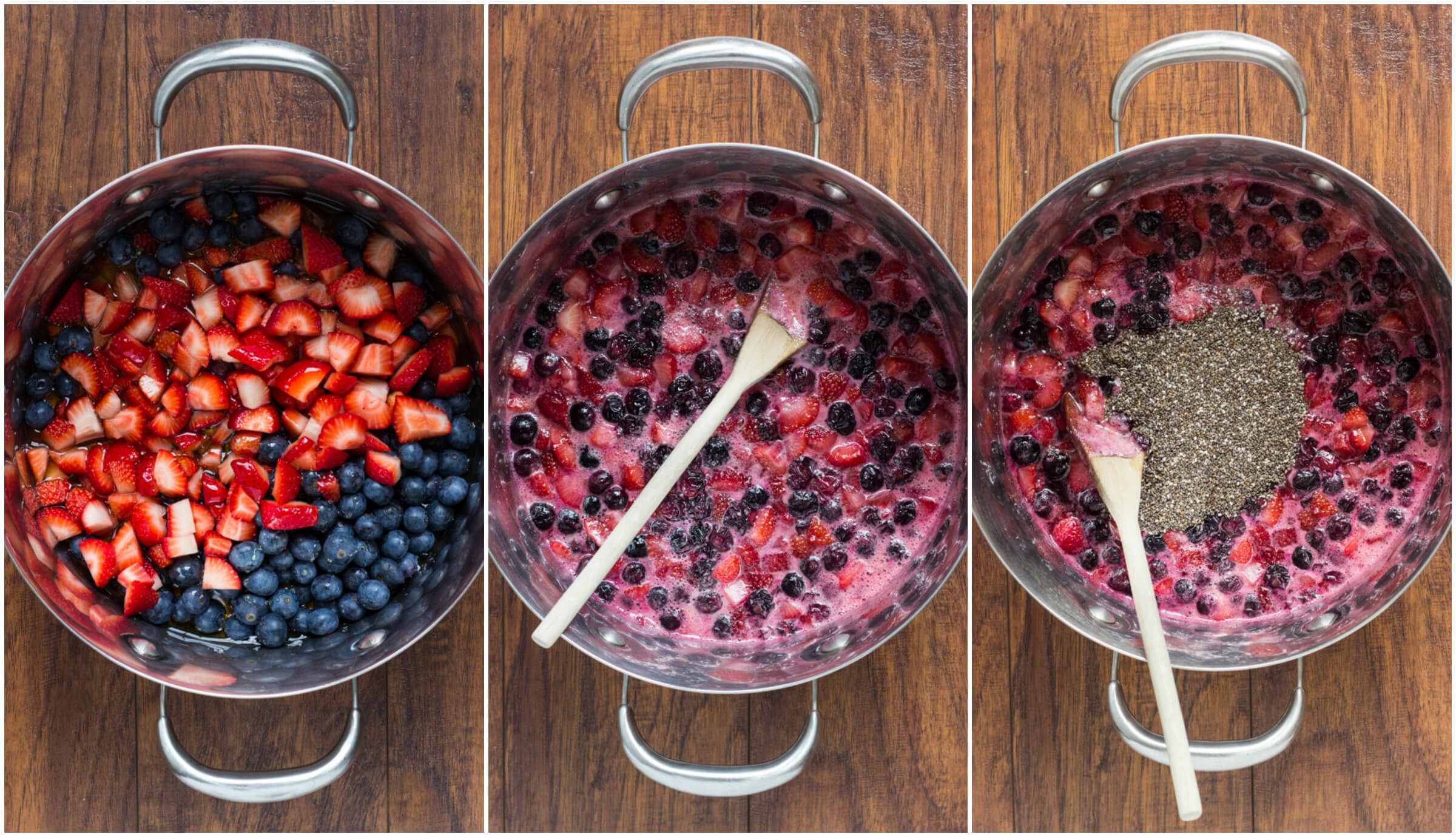NoCan StrawberryBlueberry Honey Jam with Chia Seeds Little Broken