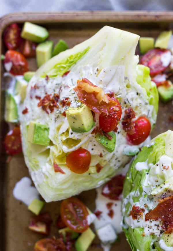 Wedge Salad with Ranch (5 Simple Ingredients) Little Broken