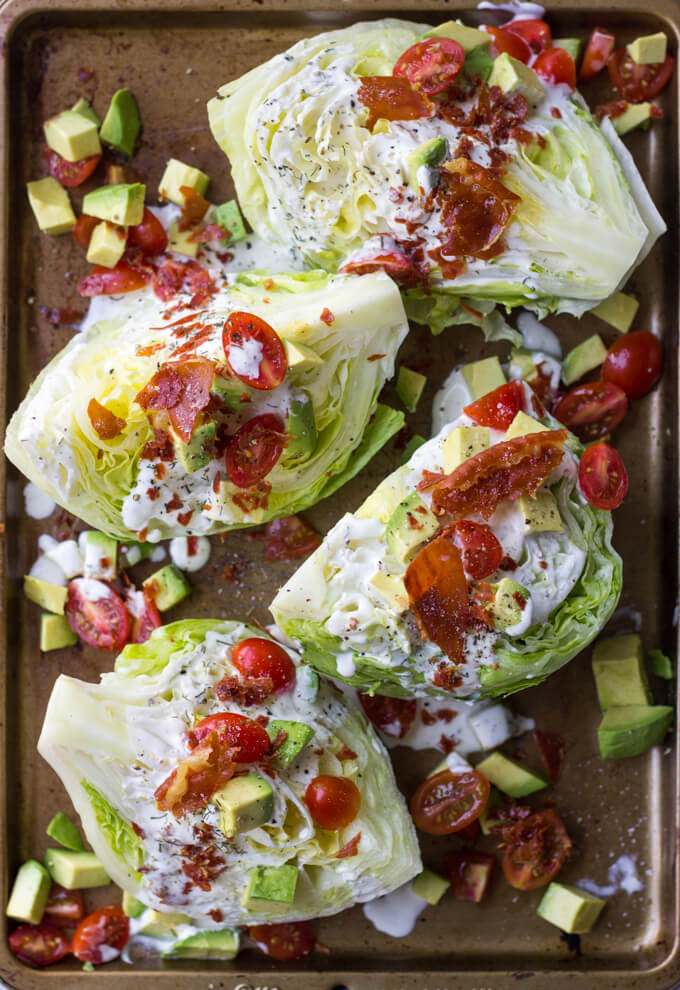 wedge salad with ranch
