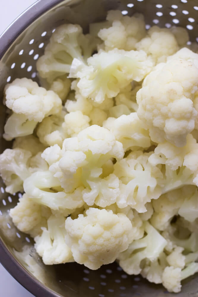 cooked cauliflower