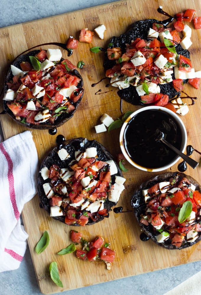 caprese stuffed portobello mushrooms