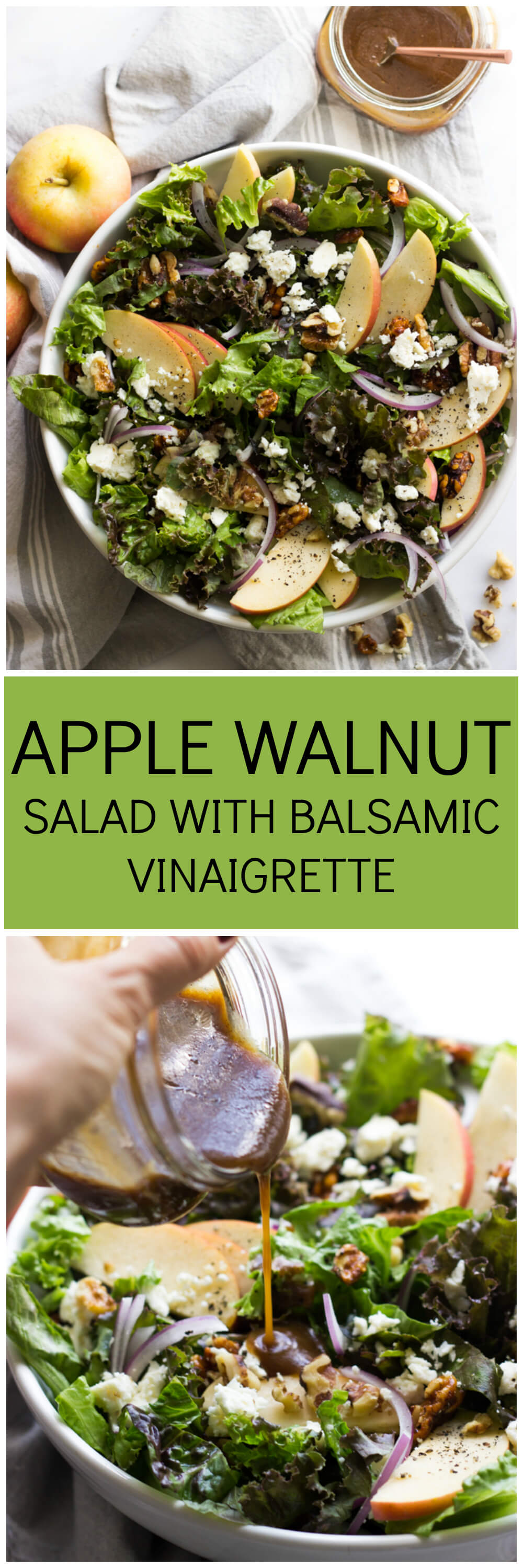Apple Walnut Salad with Balsamic Vinaigrette Little Broken