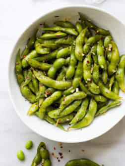 garlic edamame